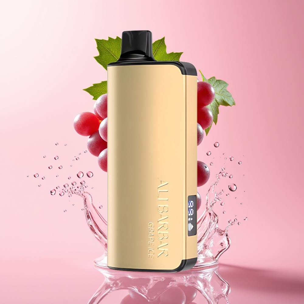 Alibarbar Ingot 9000 Puffs Jednokratna Vape Grožđe Led 22ml 2350mAh