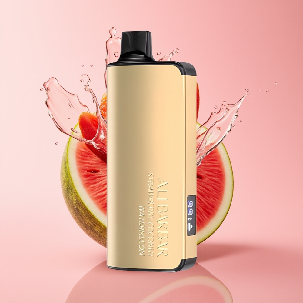 Alibarbar Ingot 9000 Puffs Jednokratna Vape Jagoda Kokos Lubenica 22ml 2350mAh