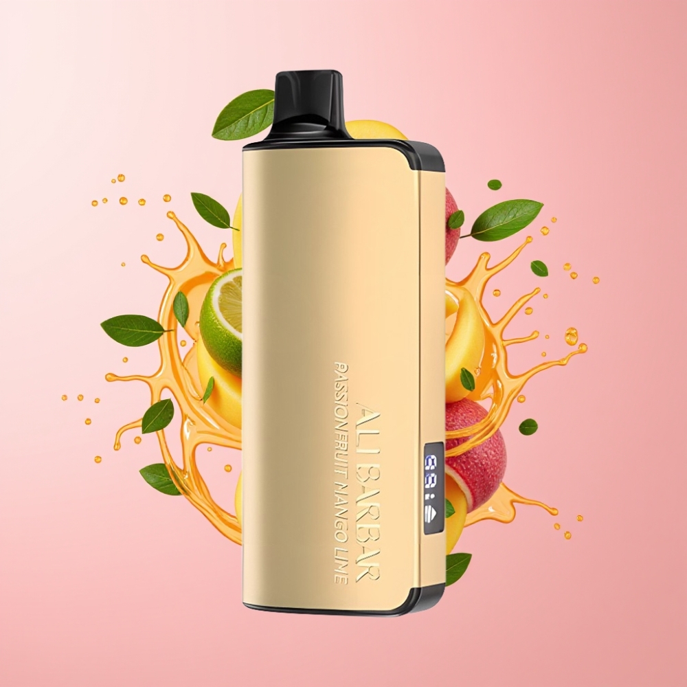 Alibarbar Ingot 9000 Puffs Jednokratna Vape Marakuja Mango Limeta 22ml