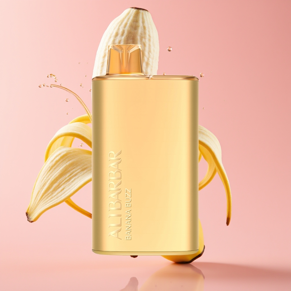 Alibarbar Rich 8000 Puffs Jednokratna Vape Banana Buzz 20ml