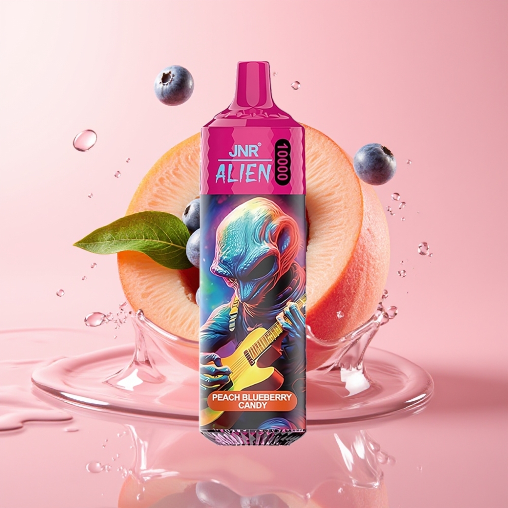 JNR Alien 10000 Puffs Disposable Vape Breskva Borovnica Bombonica 850mAh Tip-C