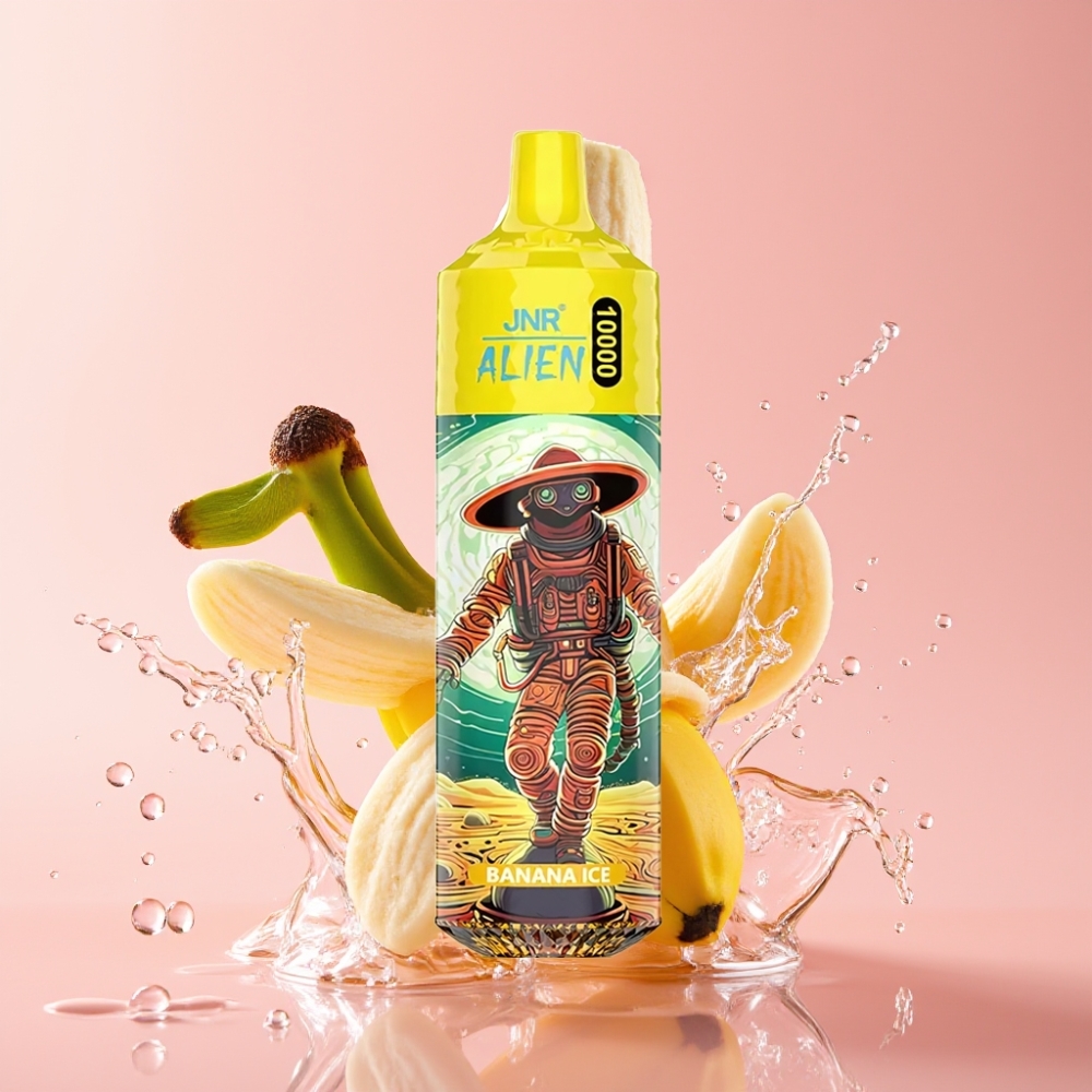 JNR Alien 10000 Puffs Jednokratna Vape Banana Led 850mAh JNR Alien 10000 Puffs 20ml E-liquid Type-C