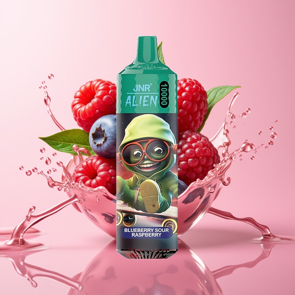 JNR Alien 10000 Puffs Jednokratna Vape Borovnica-Kisela Malina, 850mAh, RGB LED