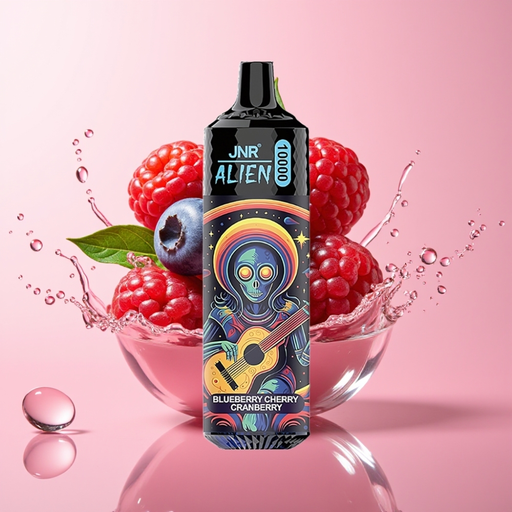 JNR Alien 10000 Puffs Jednokratna Vape Borovnica Trešnja Brusnica, 850mAh, 20ml
