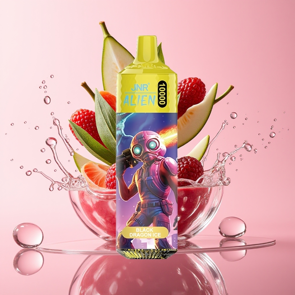 JNR Alien 10000 Puffs Jednokratna Vape Crni Zmaj Led 850mAh