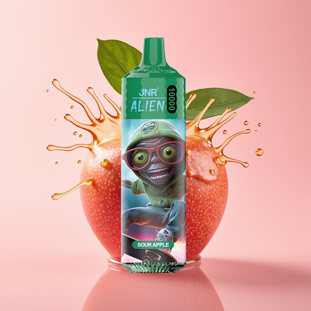 JNR Alien 10000 Puffs Jednokratna Vape Kisela Jabuka 20ml