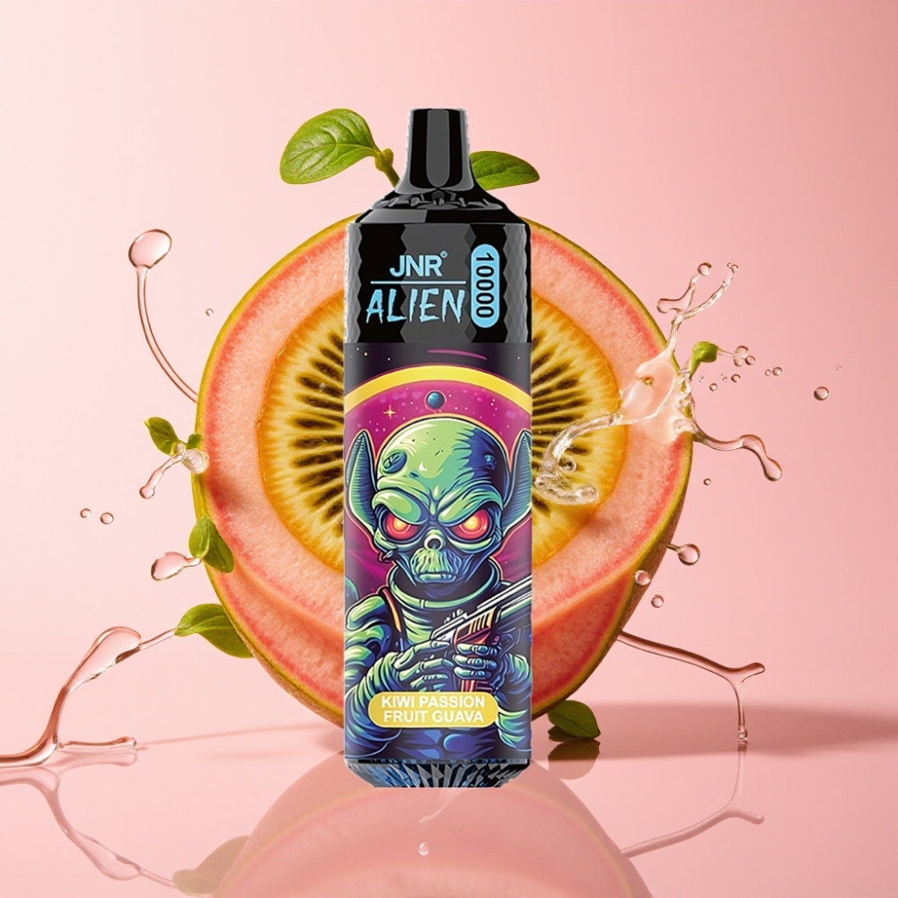 JNR Alien 10000 Puffs Jednokratna Vape Kiwi marakuja guava 20ml 850mAh