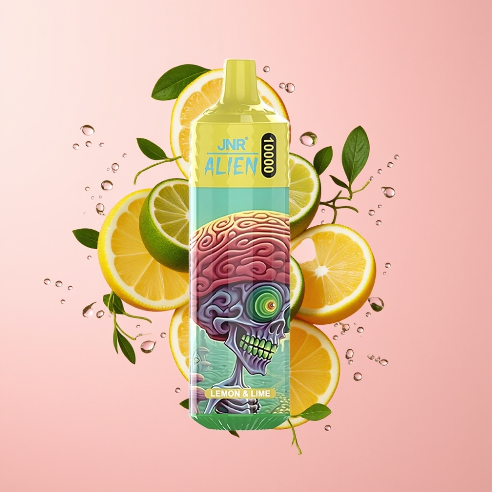JNR Alien 10000 Puffs Jednokratna Vape Limeta & Limun s 850mAh baterijom i RGB LED