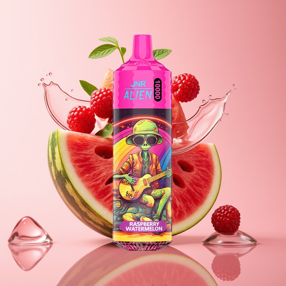 JNR Alien 10000 Puffs Jednokratna Vape Malina Lubenica s 20ml tekućine i Type-C punjenjem
