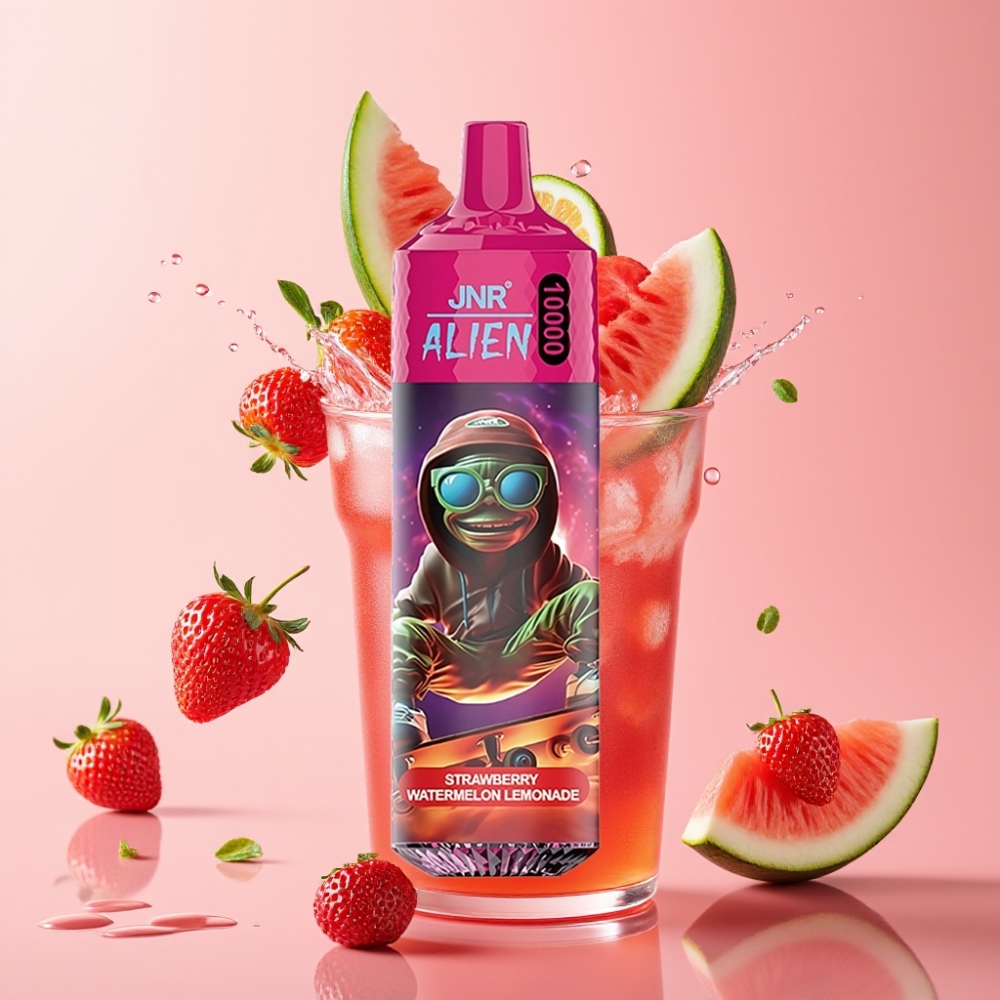 JNR Alien 10000 Puffs Jednokratna vape jagoda lubenica limunada, 850mAh, 20ml