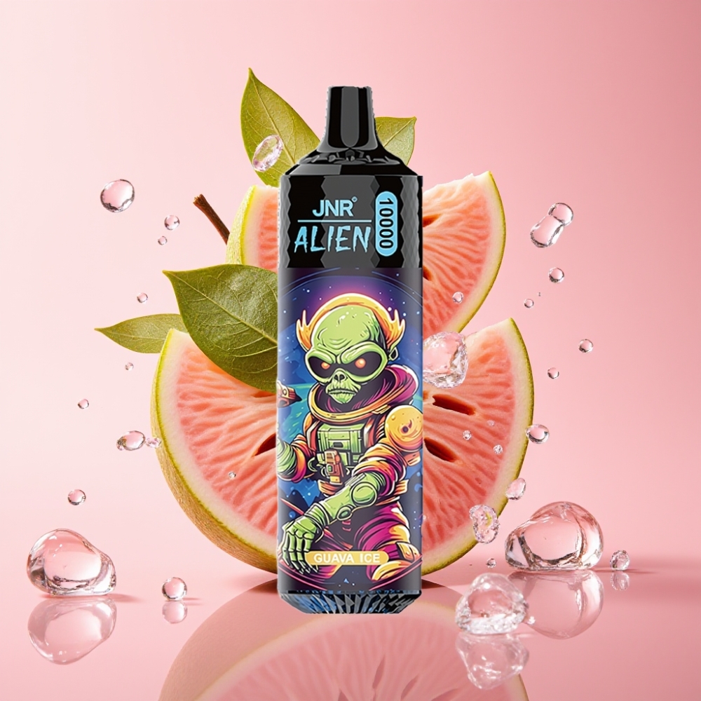 JNR Alien 10000 Puffs Jednokratni Vape Guava led s 850mAh baterijom i RGB LED