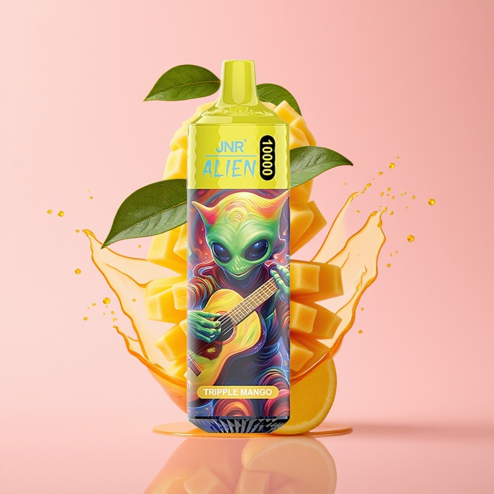 JNR Alien 10000 Puffs Trostruki mango Disposable Vape s 850mAh baterijom