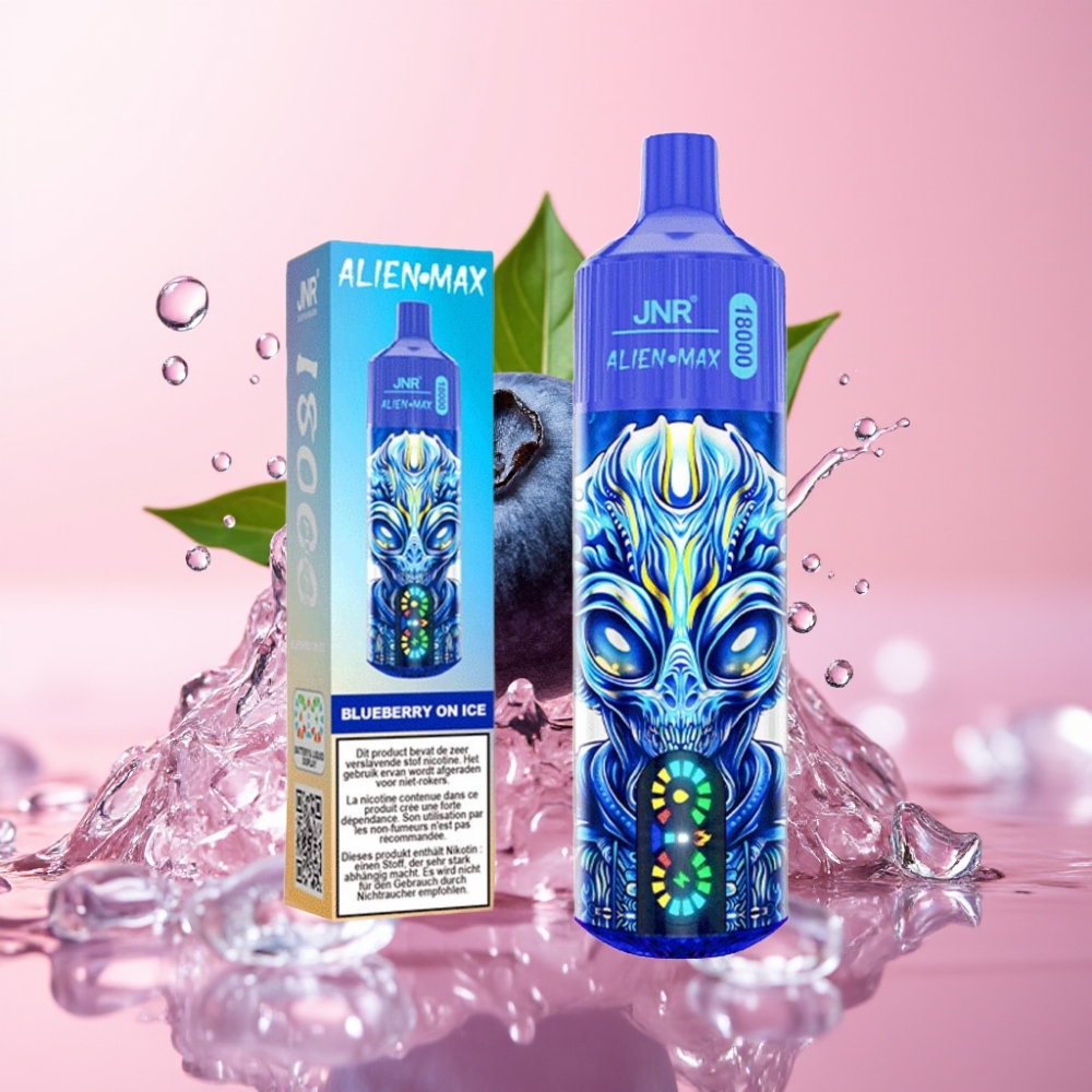 JNR Alien Max 18000 Puffs Disposable Vape Borovnica Na Ledu s 28ml E-tekućine