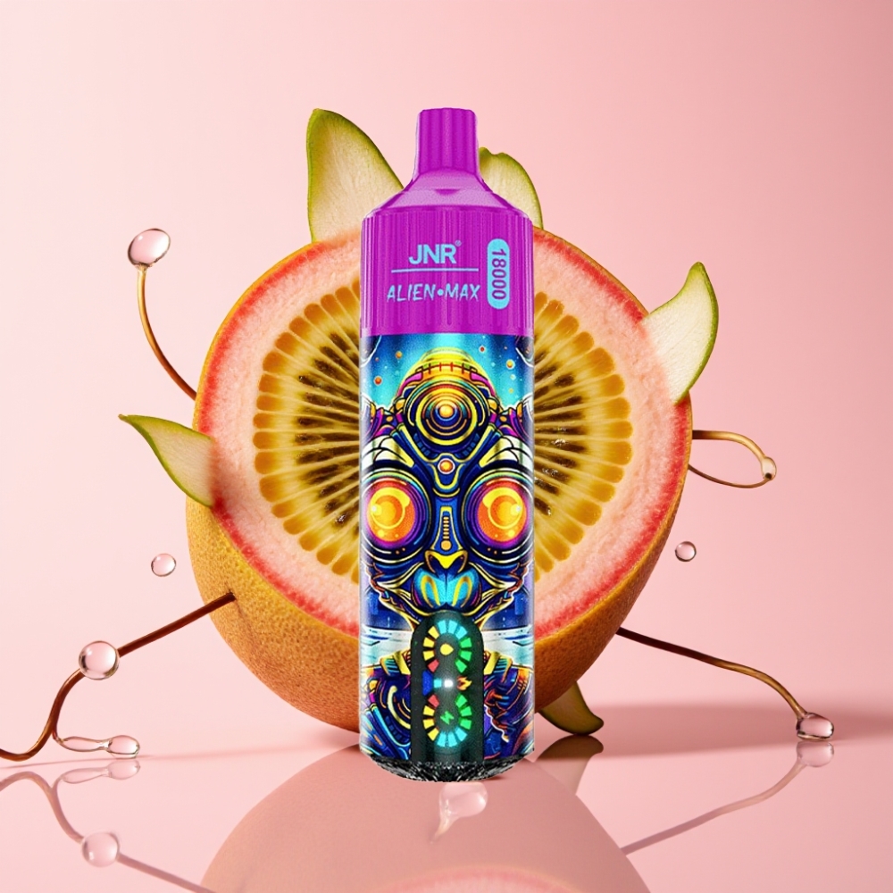 JNR Alien Max 18000 Puffs Disposable Vape Kivi Marakuja Guava, 28ml & 850mAh
