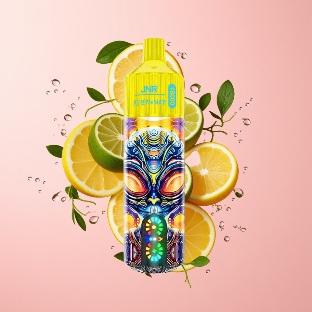 JNR Alien Max 18000 Puffs Disposable Vape Limun & Lime s 28ml tekućine i Type-C punjenjem
