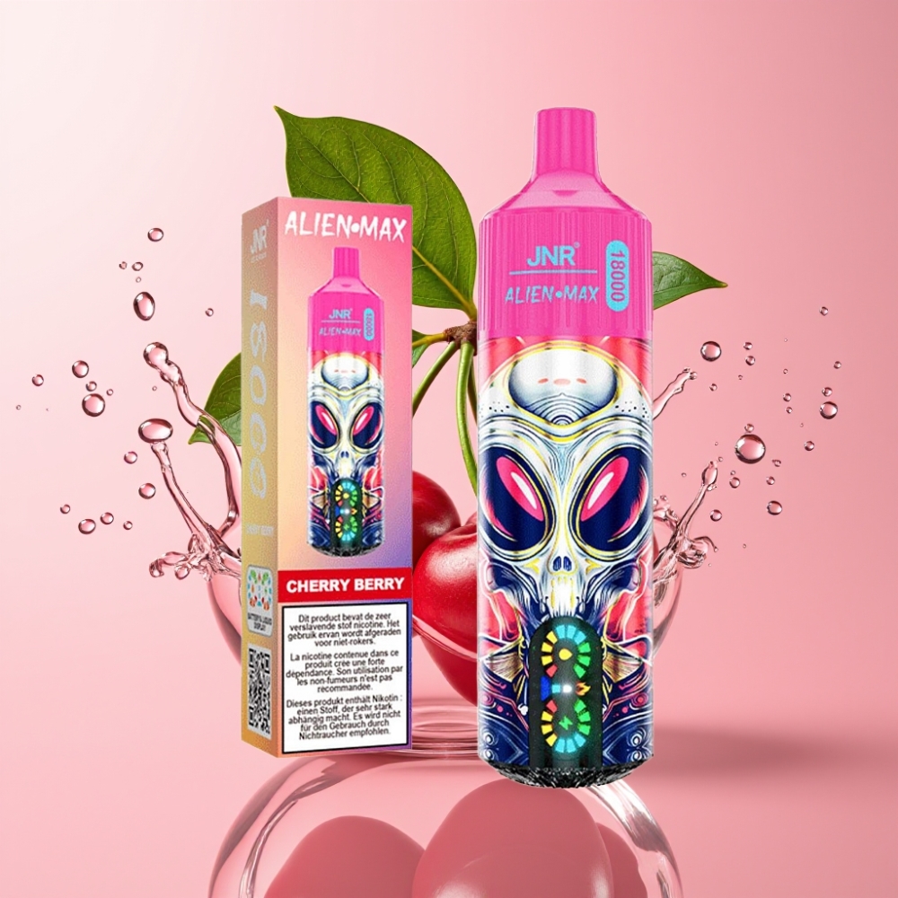 JNR Alien Max 18000 Puffs Disposable Vape Trešnja-Bobica, 28ml, 850mAh