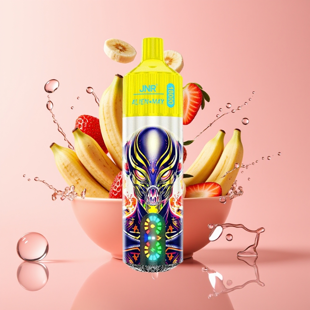 JNR Alien Max 18000 Puffs Jednokratna Vape Jagoda Banana, 28ml, 850mAh