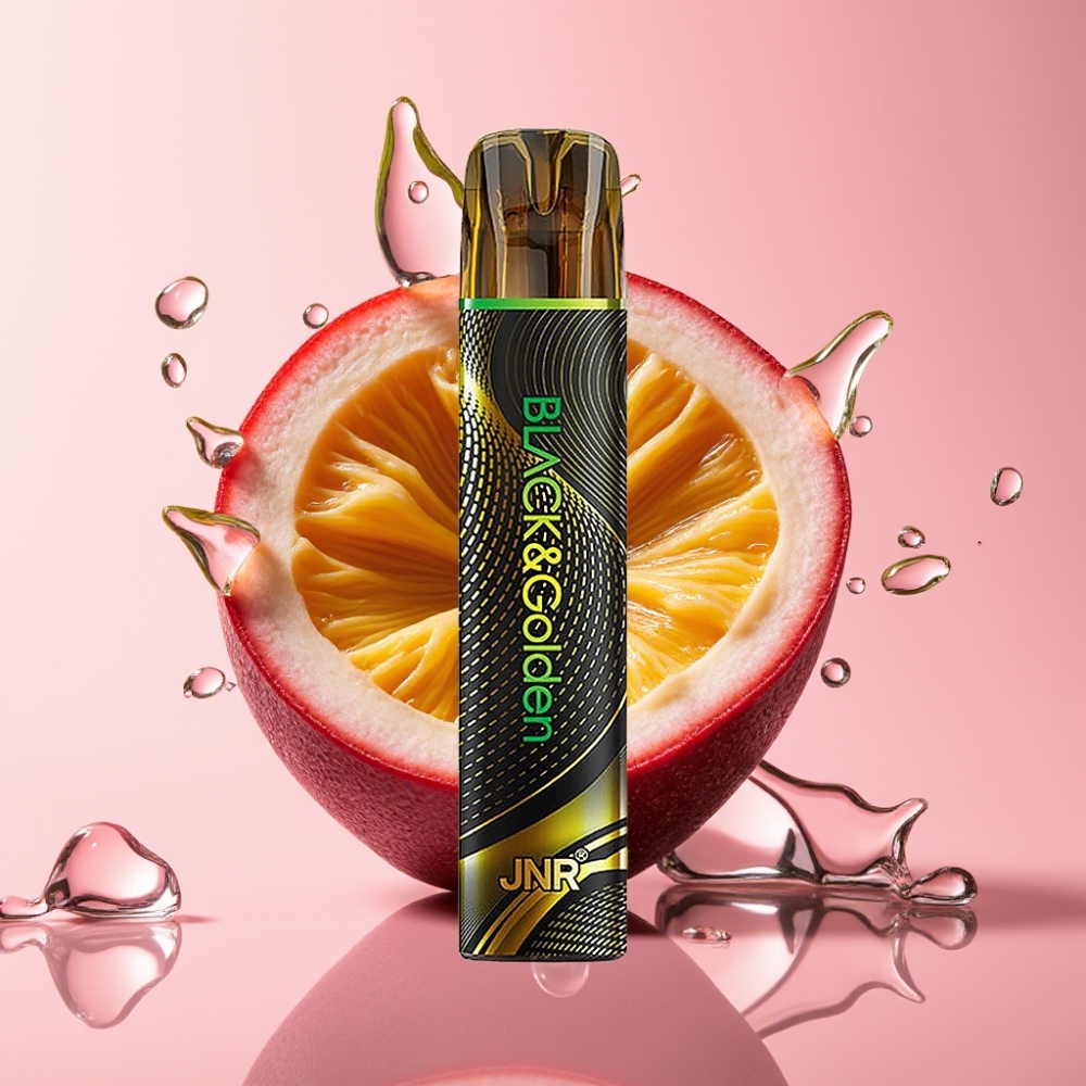 JNR Black&Golden 800 Puffs Disposable Vape Strašno Voće