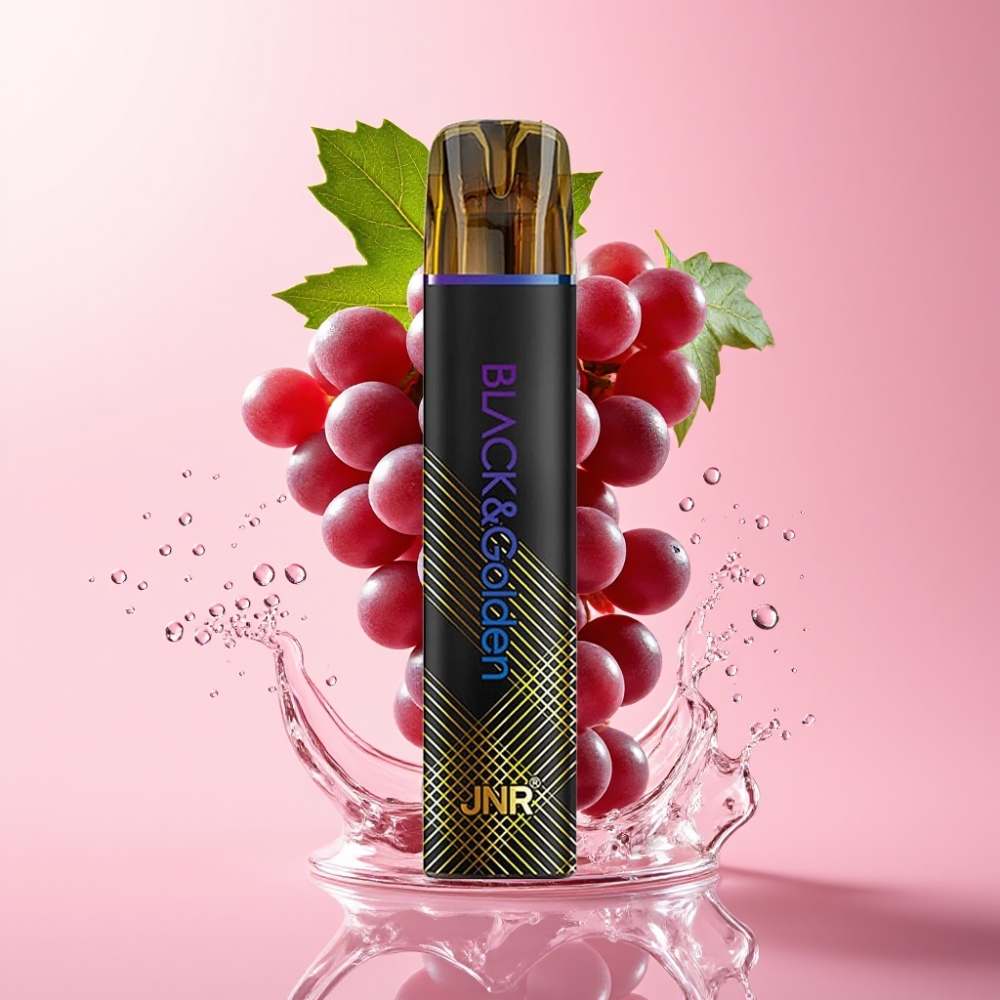 JNR Black&Golden 800 Puffs Jednokratna Vape Grožđe Led 2ml JNR Black&Golden 800 Puffs Jednokratna Vape 550mAh