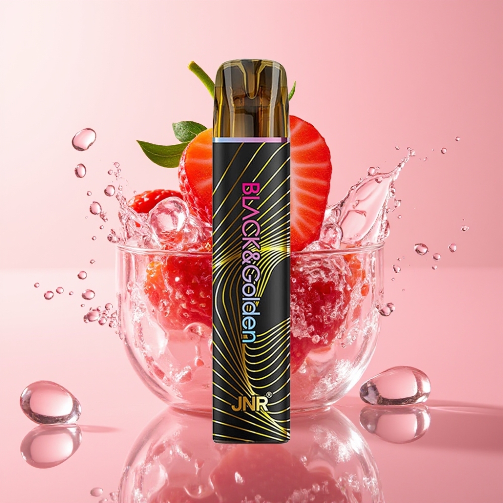 JNR Black&Golden 800 Puffs Jednokratna Vape Jagoda Led 2ml JNR Black&Golden 800 Puffs Jednokratna Vape 550mAh