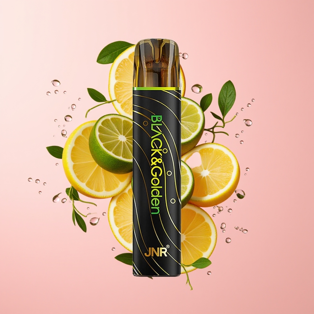 JNR Black&Golden 800 Puffs Jednokratna Vape Limeta & Limun 550mAh