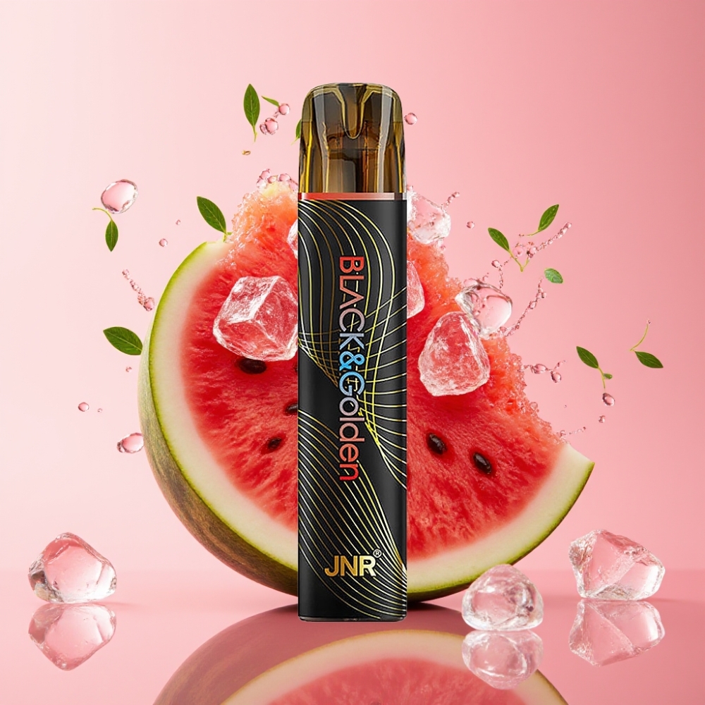 JNR Black&Golden 800 Puffs Jednokratna Vape Lubenica Led 2% Nikotina