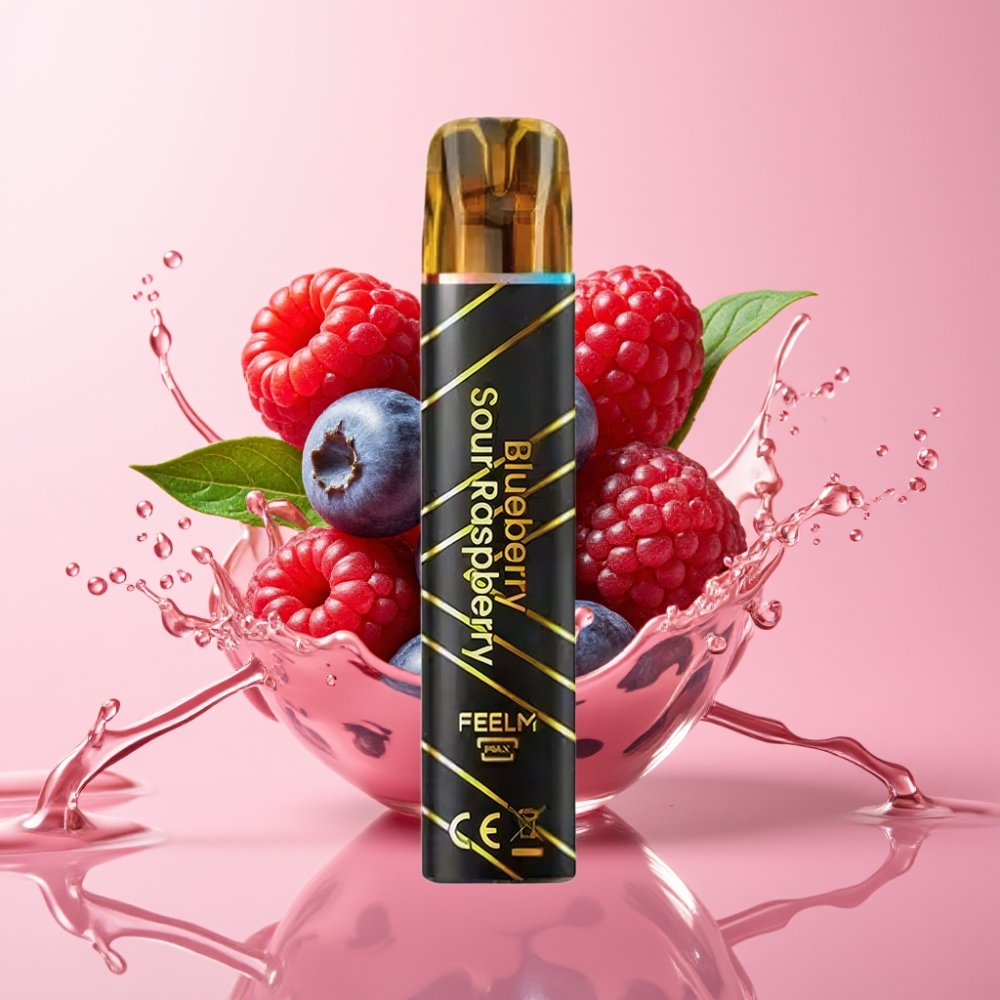 JNR Black&Golden 800 Puffs Jednokratna Vape Plava Jagoda-Kisela Malina 2ml