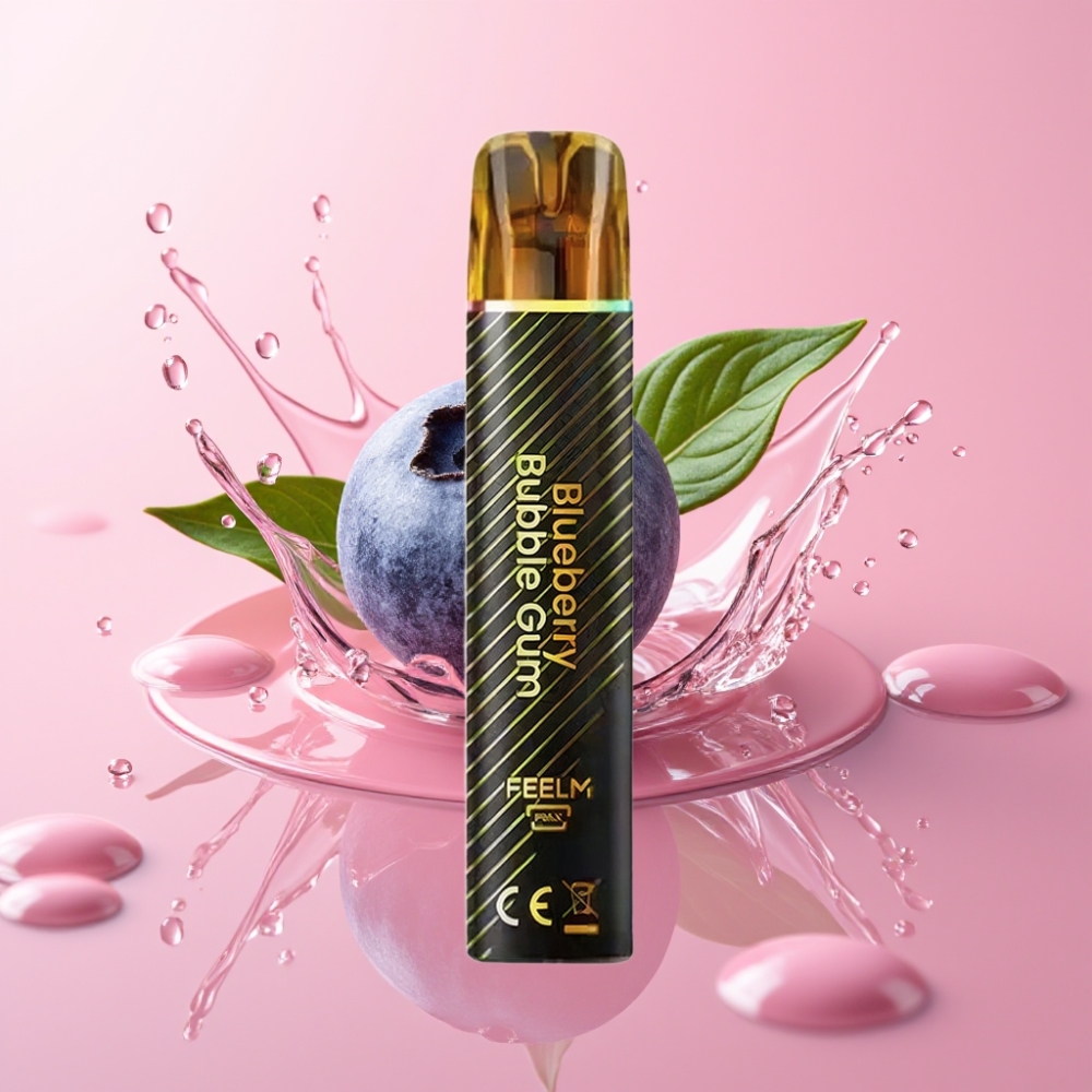 JNR Black&Golden 800 Puffs Jednokratna Vape Plavi Bubble Gum 550mAh