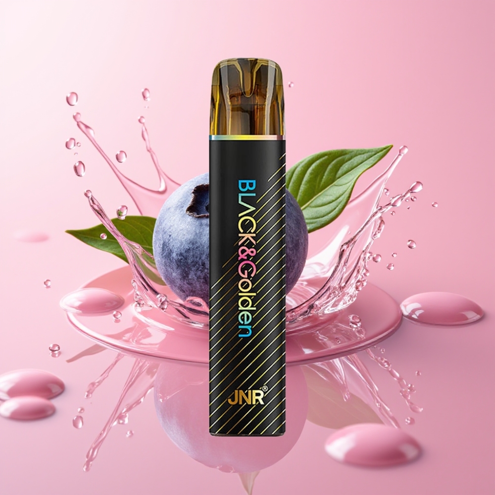 JNR Black&Golden 800 Puffs Jednokratna Vape Plavi Bubble Gum 550mAh