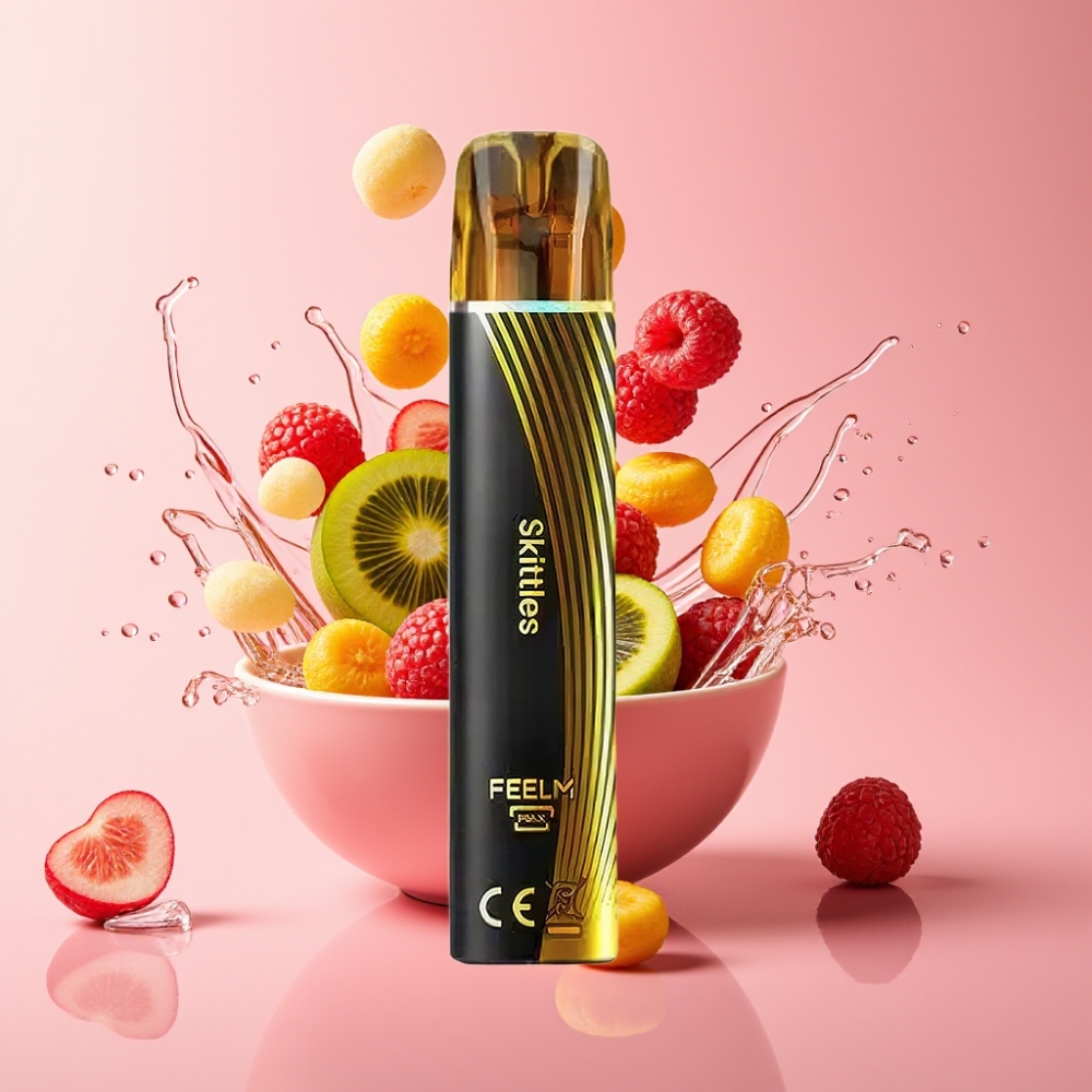 JNR Black&Golden 800 Puffs Jednokratna Vape Skittles 550mAh