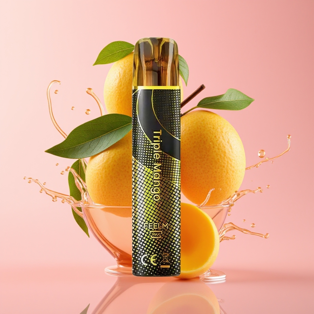 JNR Black&Golden 800 Puffs Jednokratna Vape Trostruki Mango 2ml