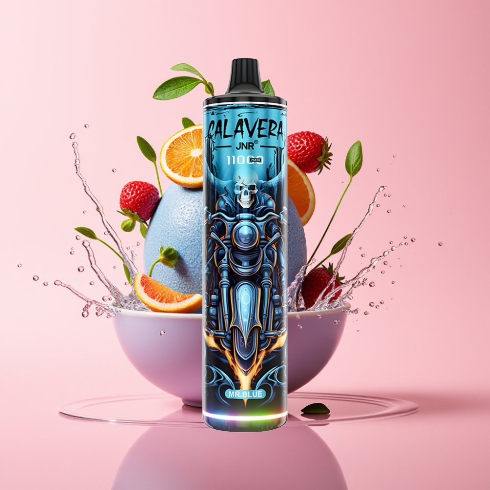 JNR Calavera 11000 Puffova Jednokratna Vape Mr Plavi s 850 mAh baterijom JNR Calavera 11000 Puffova Jednokratna Vape s Type-C punjenjem