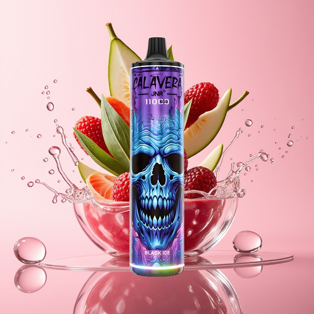 JNR Calavera 11000 Puffs Jednokratna Vape Crni Led s 850mAh baterijom JNR Calavera 11000 Puffs Jednokratna Vape s Type-C punjenjem
