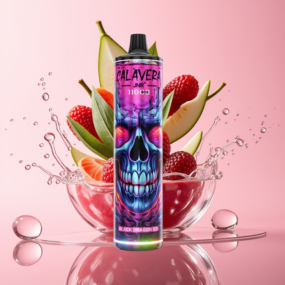 JNR Calavera 11000 Puffs Jednokratna Vape Crni Zmaj Led 21ml 850mAh