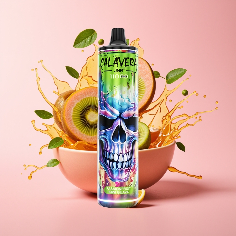 JNR Calavera 11000 Pufova Disposable Vape Passionfruit Kiwi Guava s 850 mAh baterijom