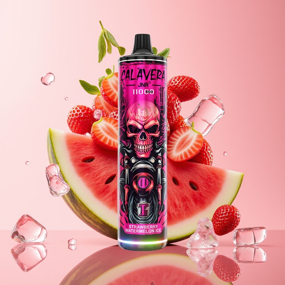 JNR Calavera 11000 Pufova Jednokratna Vape Jagoda Lubenica Led s 850 mAh Baterijom
