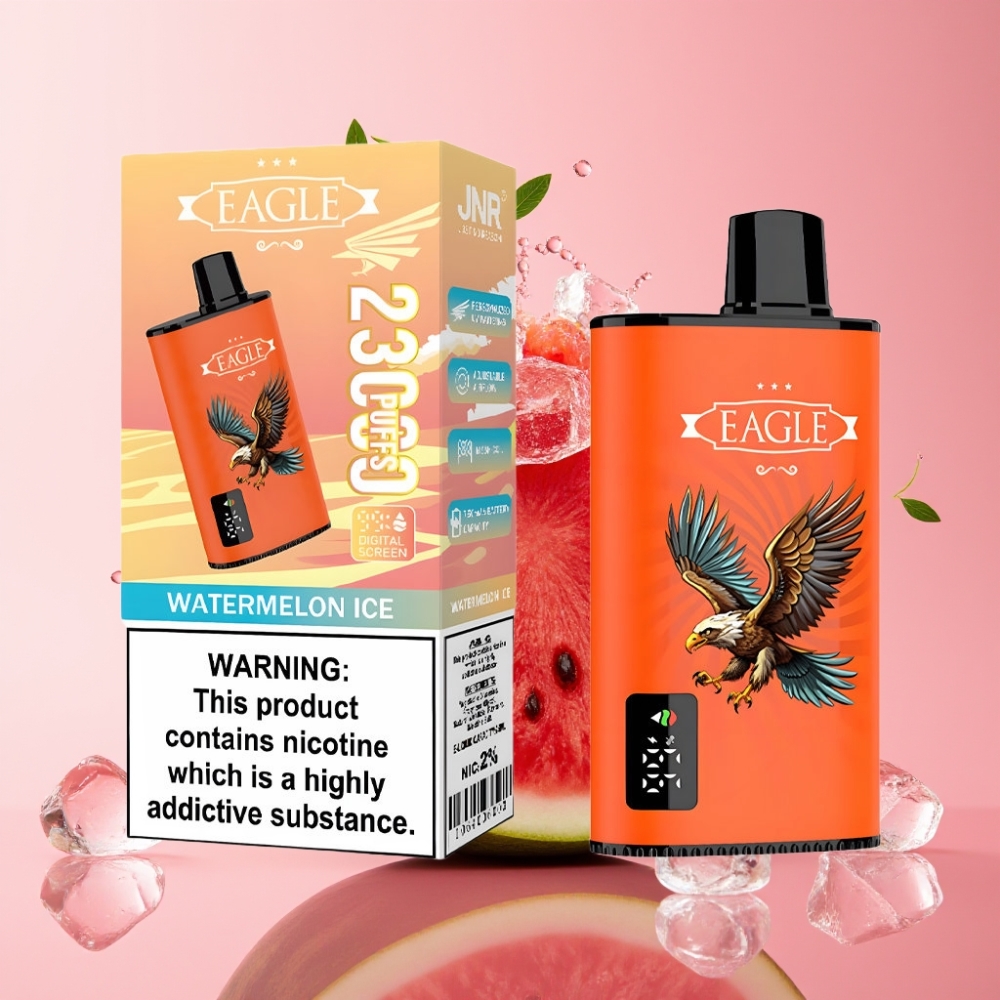 JNR EAGLE Smart 23000 Puffova Jednokratna Vape Lubenica Led 25ml, Digitalni Ekran