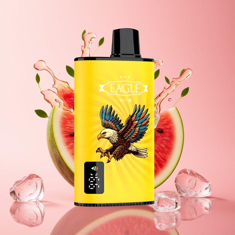 JNR EAGLE Smart 23000 Puffs Disposable Vape Kiwi Lubenika Led 25ml 750mAh JNR EAGLE Smart 23000 Puffs Disposable Vape Digital Screen 1.0ohm Mesh Coil