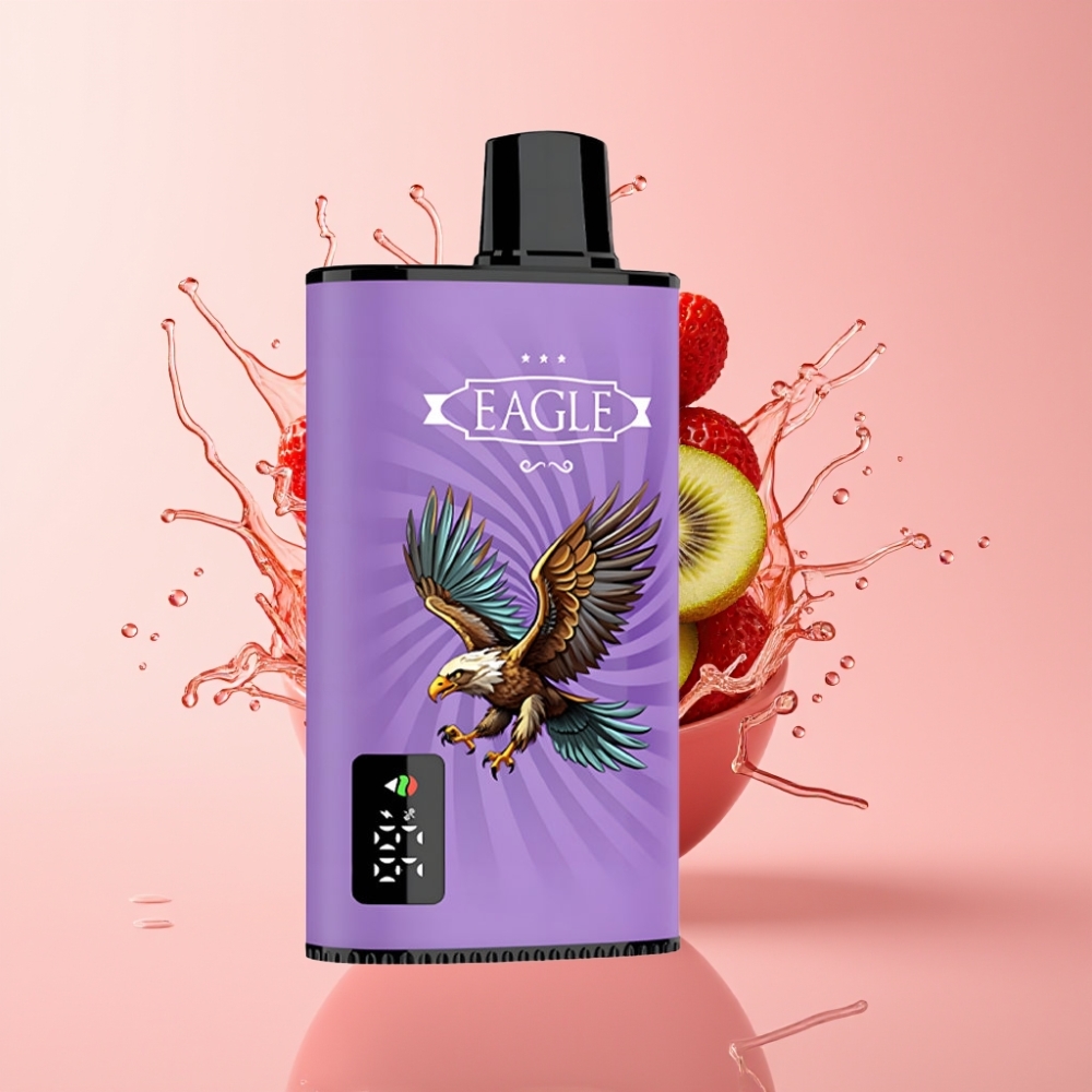 JNR EAGLE Smart 23000 Puffs Jednokratna Vape Jagoda-Kivi, Digitalni Ekran, 750mAh