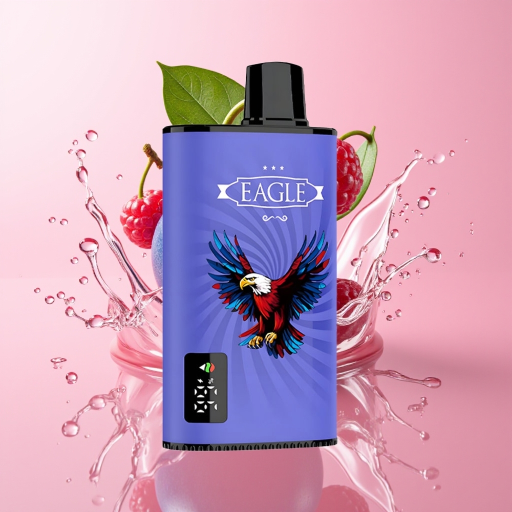 JNR EAGLE Smart 23000 Pufova Disposable Vape Plava Malina Trešnja s Digitalnim Ekranom