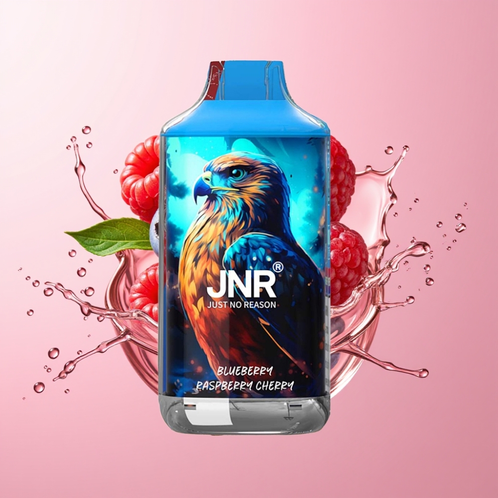 JNR Falcon 16000 Puffs Jednokratna Vape Borovnica Malina Trešnja 22ml Dual Mesh Coil