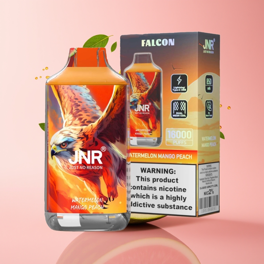 JNR Falcon 16000 Puffs Jednokratna Vape Lubenica Mango Breskva 22ml Dual Mesh