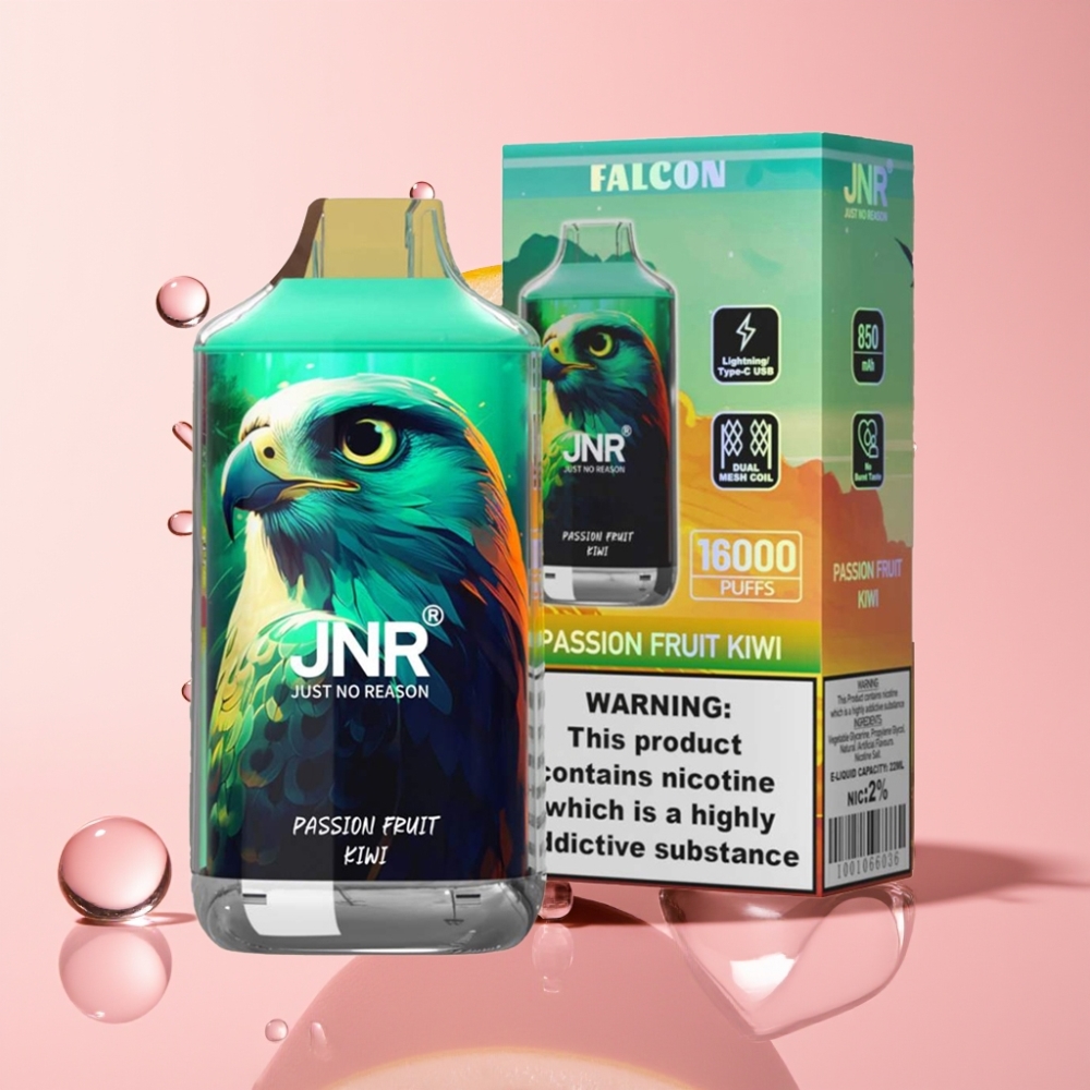 JNR Falcon 16000 Puffs Jednokratna Vape Marakuja Kivi 22ml