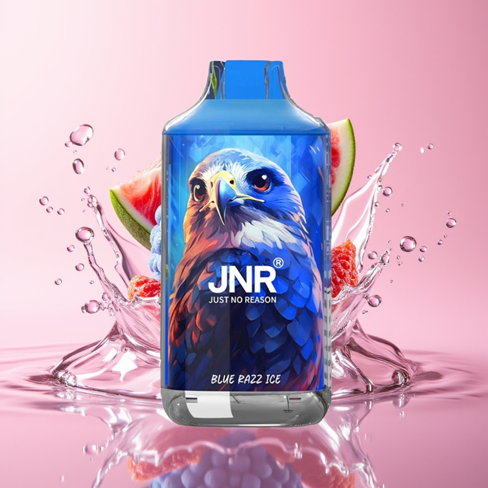 JNR Falcon 16000 Puffs Jednokratna Vape Plavi Razz Led 22ml JNR Falcon 16000 Puffs Dual Mesh Coil 850 mAh