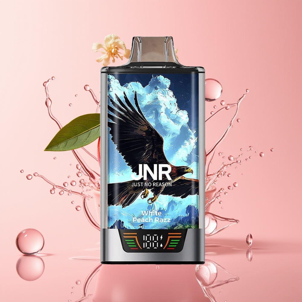 JNR Falcon Pro 28000 Jednokratna Vape Bijeli Breskva Razz 30ml JNR Falcon Pro 28000 Jednokratna Vape 28000 Puffova