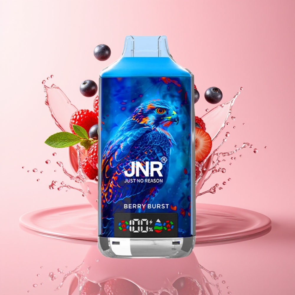 JNR Falcon X 18000 Puffs Disposable Vape Jagoda Eksplozija 24ml Dual Mesh Coil