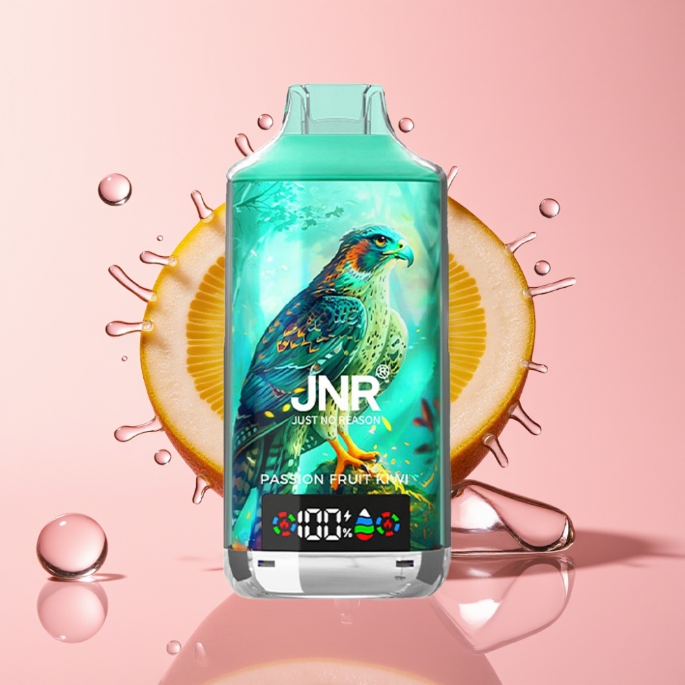 JNR Falcon X 18000 Puffs Disposable Vape Marelika Kivi 24ml Dual Mesh JNR Falcon X 18000 Puffs 750mAh Type-C Marelika Kivi