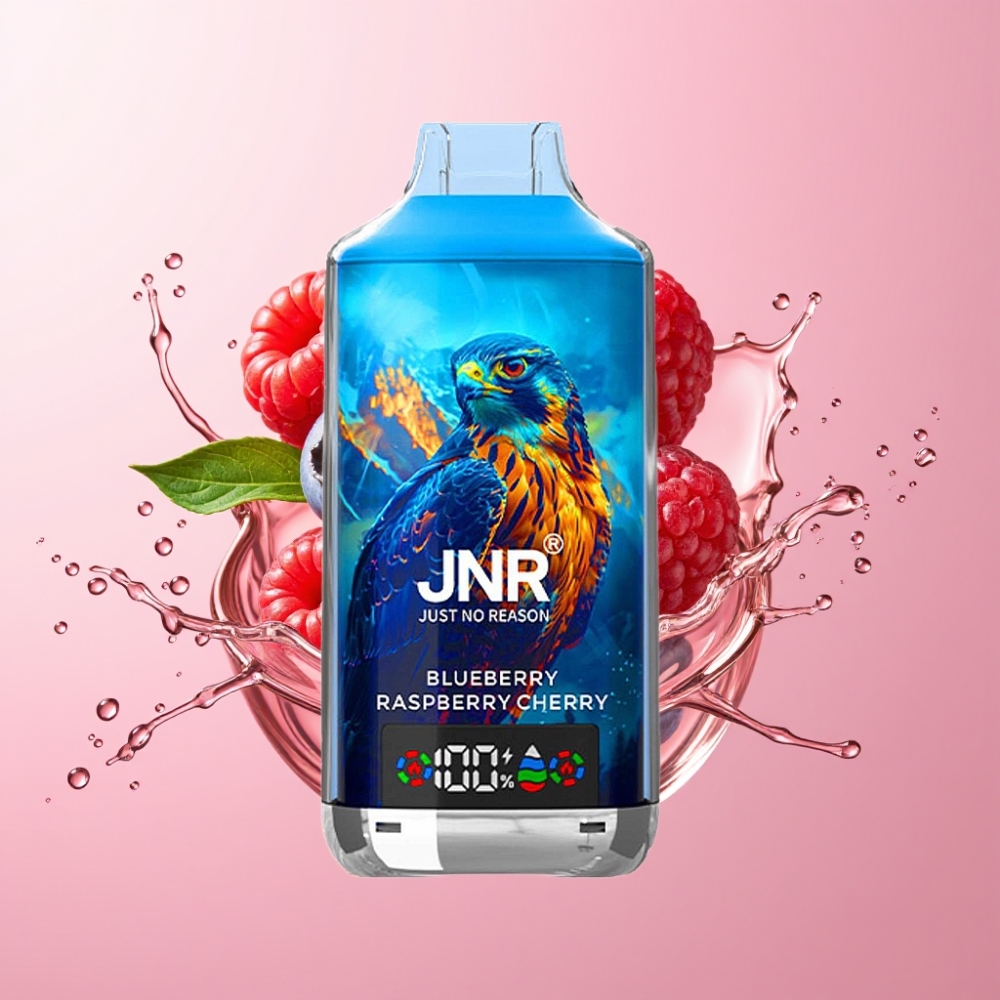 JNR Falcon X 18000 Puffs Jednokratna Vape Borovnica Malina Trešnja 24ml JNR Falcon X 18000 Puffs Dual Mesh Coil Type-C