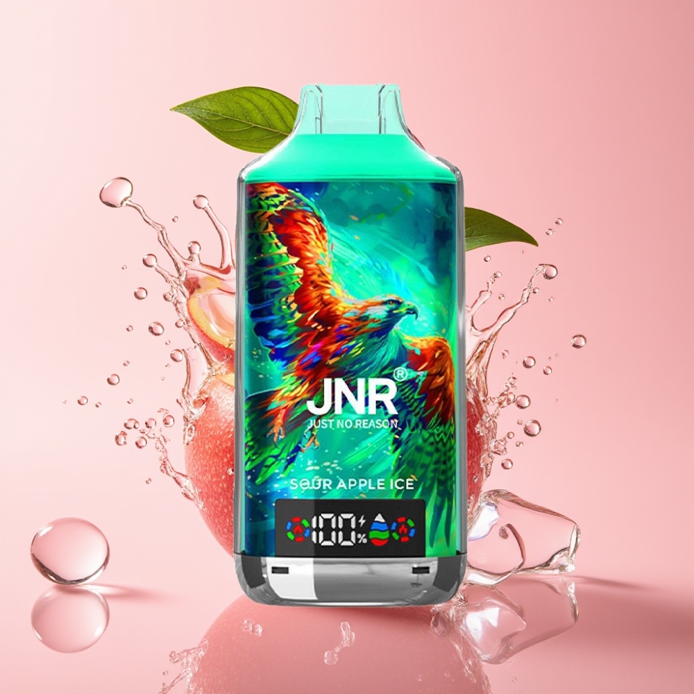 JNR Falcon X 18000 Puffs Jednokratna Vape Kisela Jabuka Led 24ml JNR Falcon X 18000 Puffs Dual Mesh Coil 750mAh