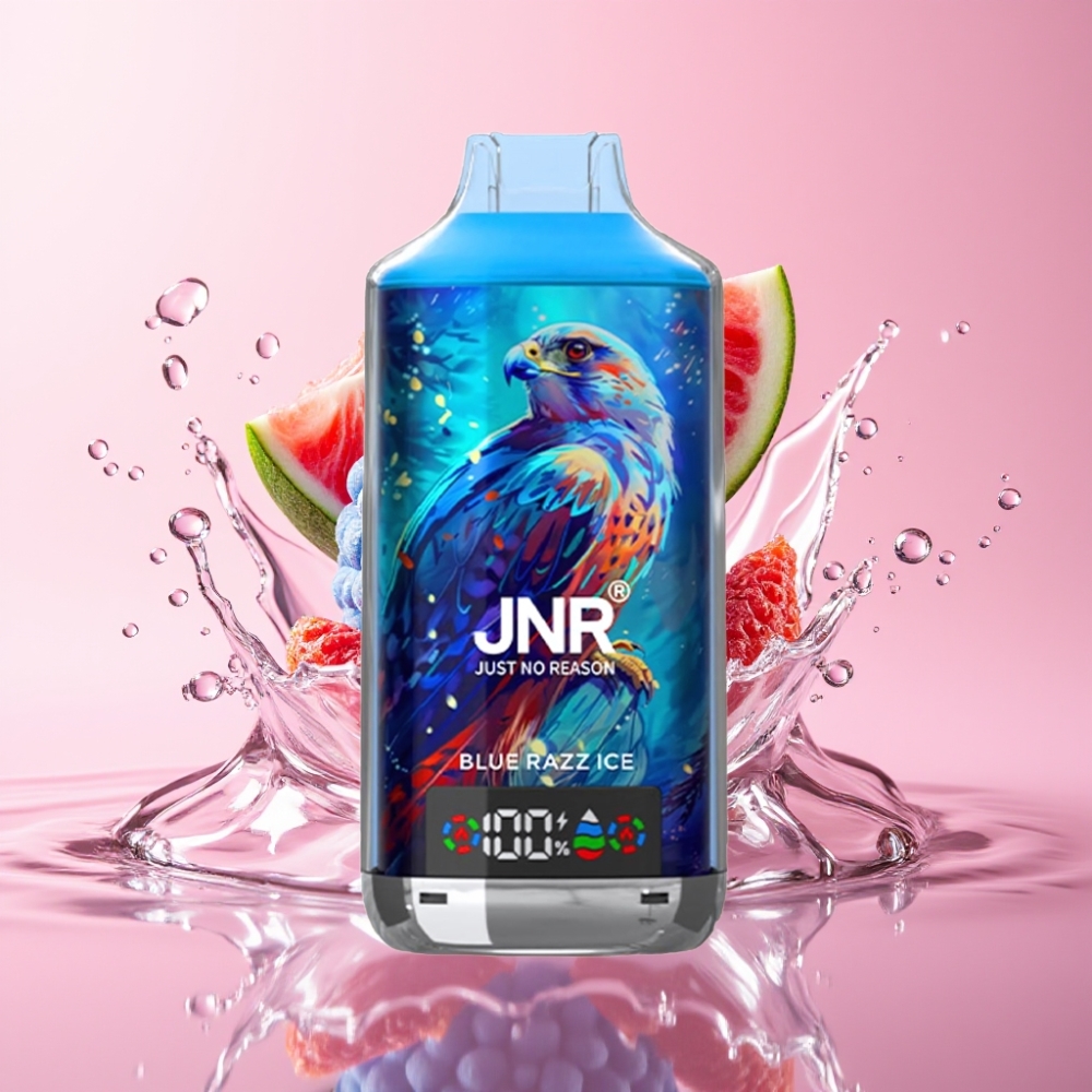 JNR Falcon X 18000 Puffs Jednokratna Vape Plavi Razz Led 24ml JNR Falcon X 18000 Puffs Dual Mesh Coil 750mAh